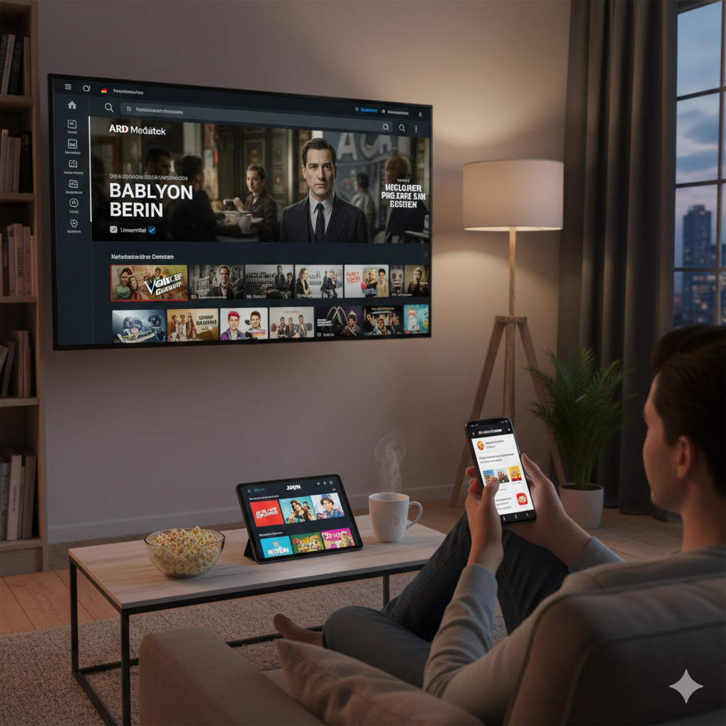 Veröffentlichte Mediatheken in Deutschland (ARD, ZDF, Joyn, DW)